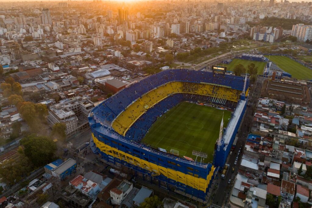 Vista panorâmica do estádio La Bombonera