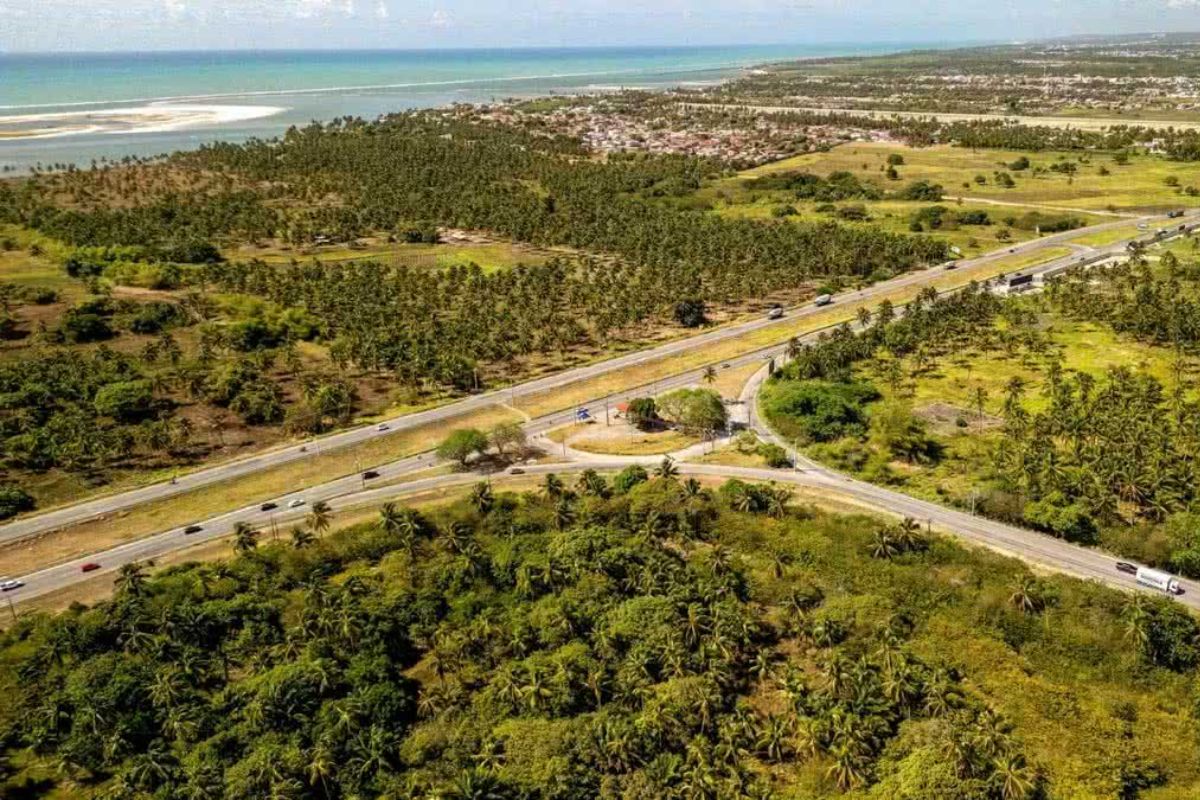 Panorama da estrada que liga Maceió à Praia do Francês