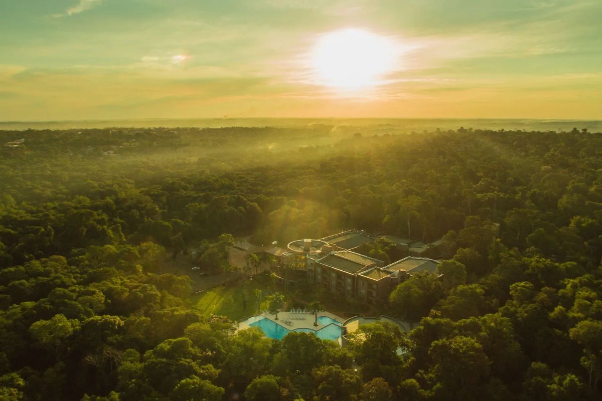 Panorama de hotel perto das Cataratas do Iguaçu na Argentina