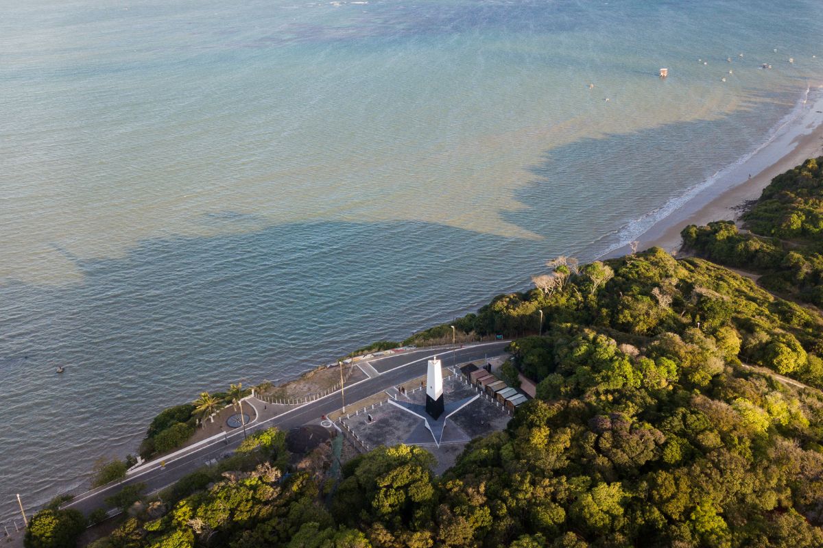 Imagem panorâica do Farol de Cabo Branco, João Pessoa