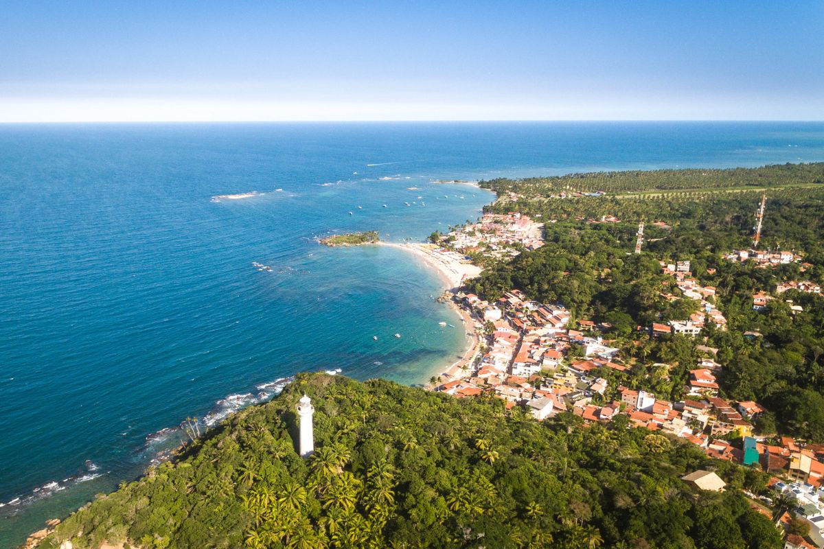Imagem panorâmica de Morro de São Paulo, Bahia