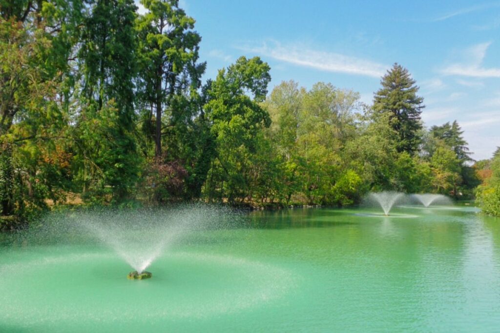 Fonte nos Giardini Margherita em Bologna, na Itália