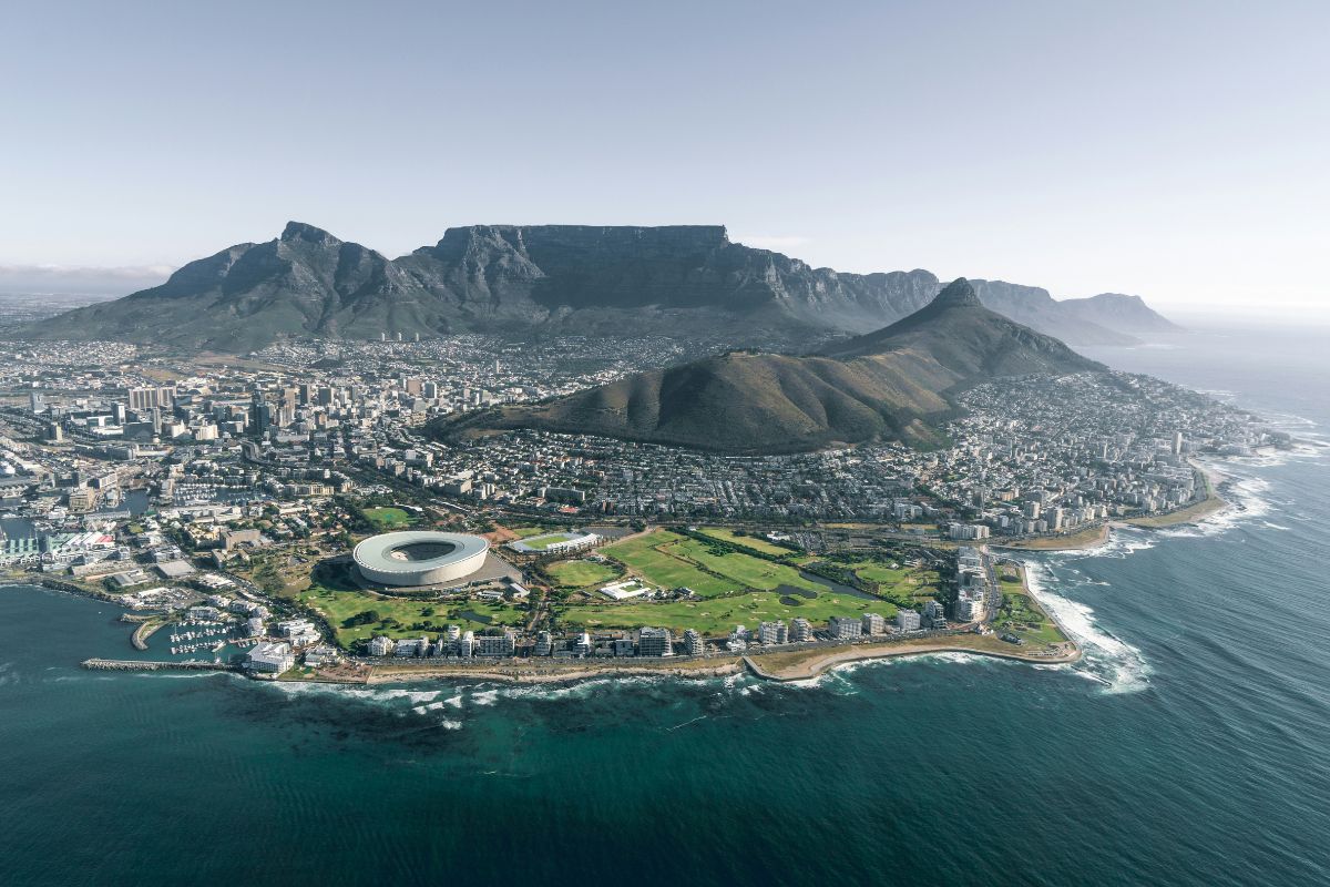 Panorama de Cape Town, África do Sul