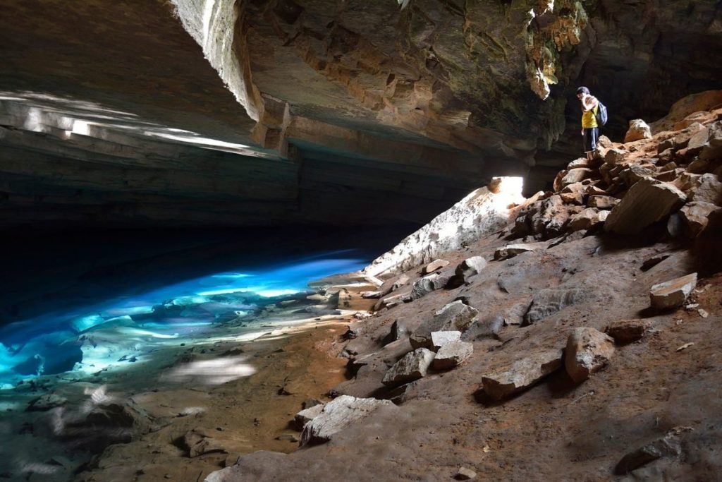 Gruta Azul na Fazenda Pratinha