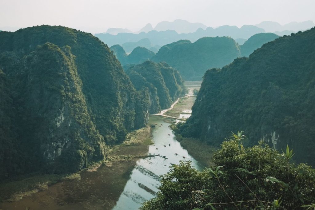 Vista panorâmica de Hang Mua, em Ninh Binh