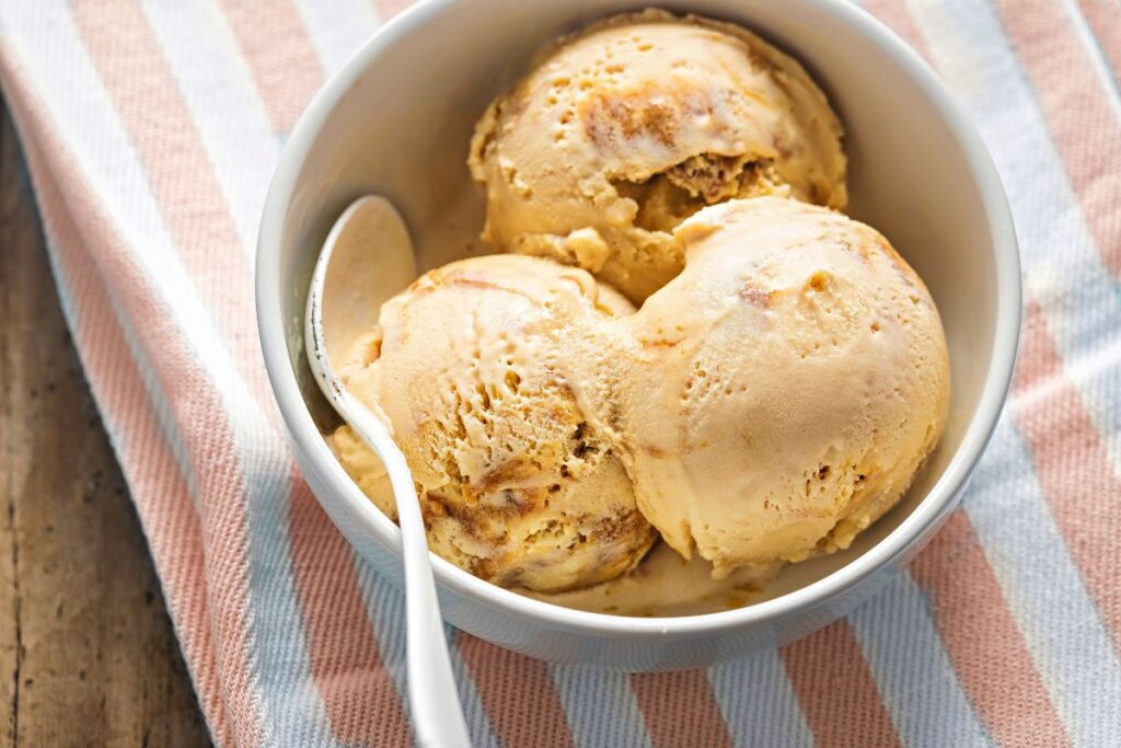 Helado de doce de leite argentino