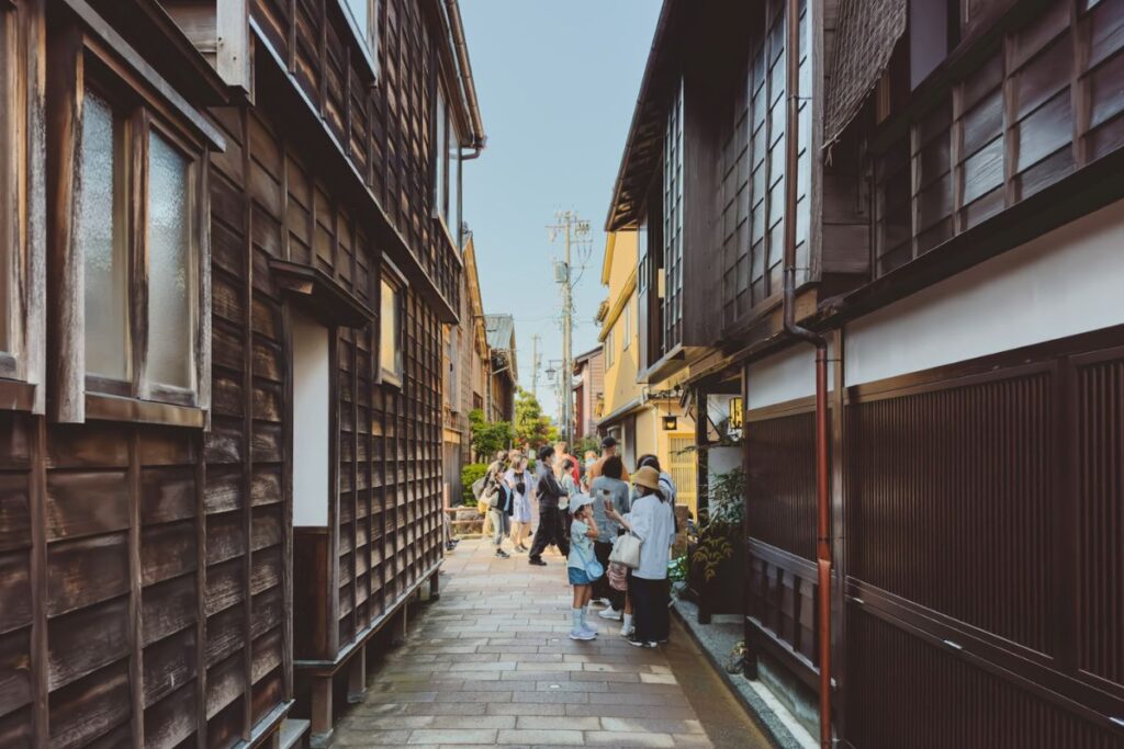 Rua no Higashi Chaya District, em Kanazawa