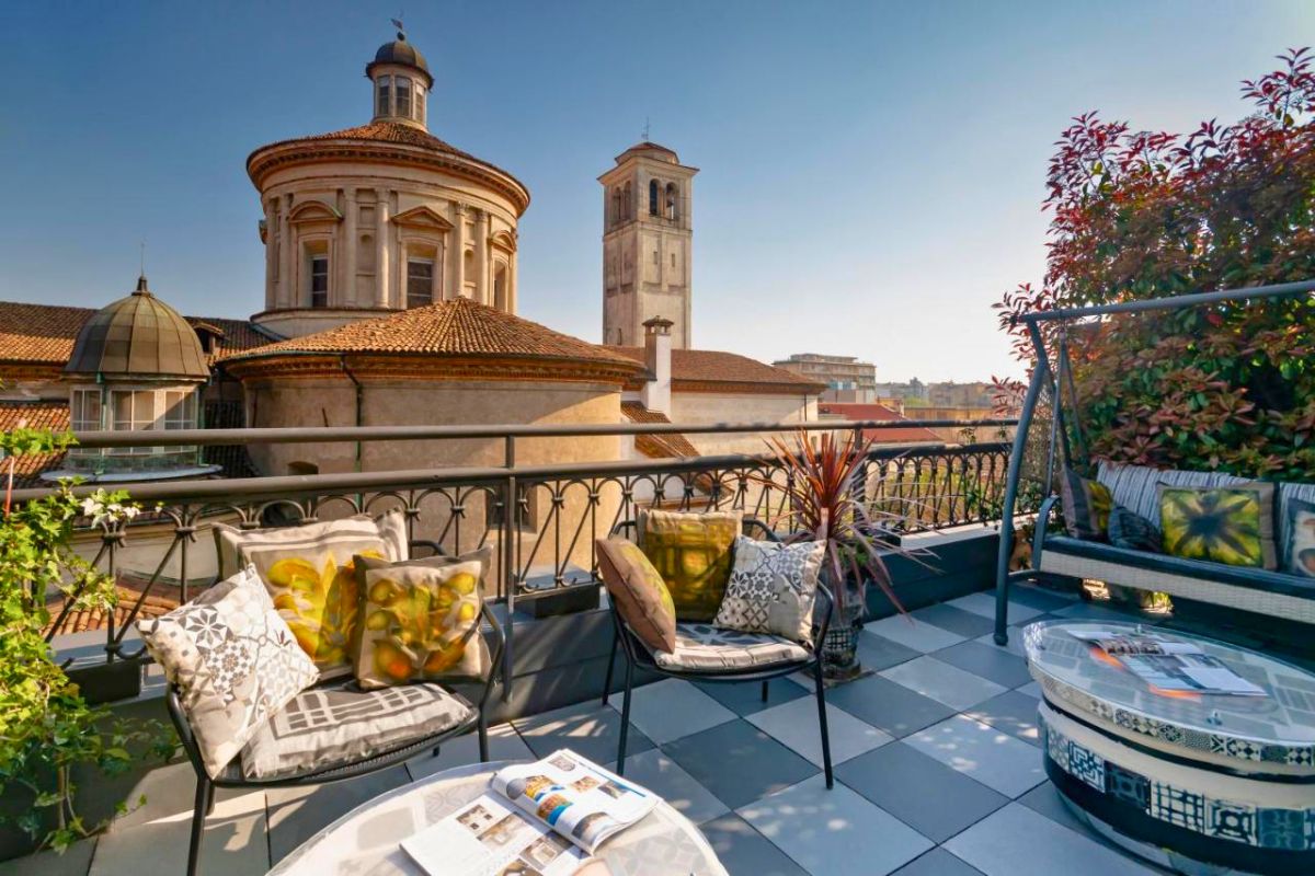 Terraço de hotel em Milão