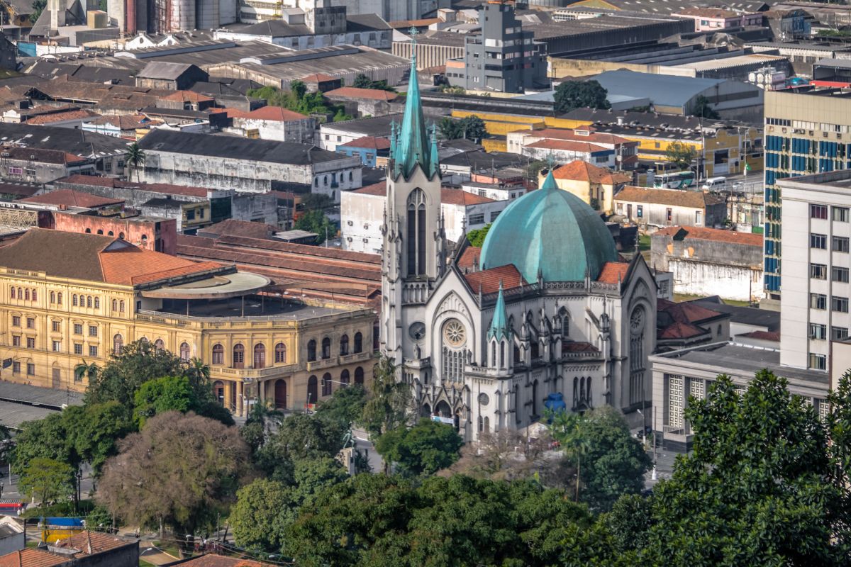 Panorama da Catedral de Santos