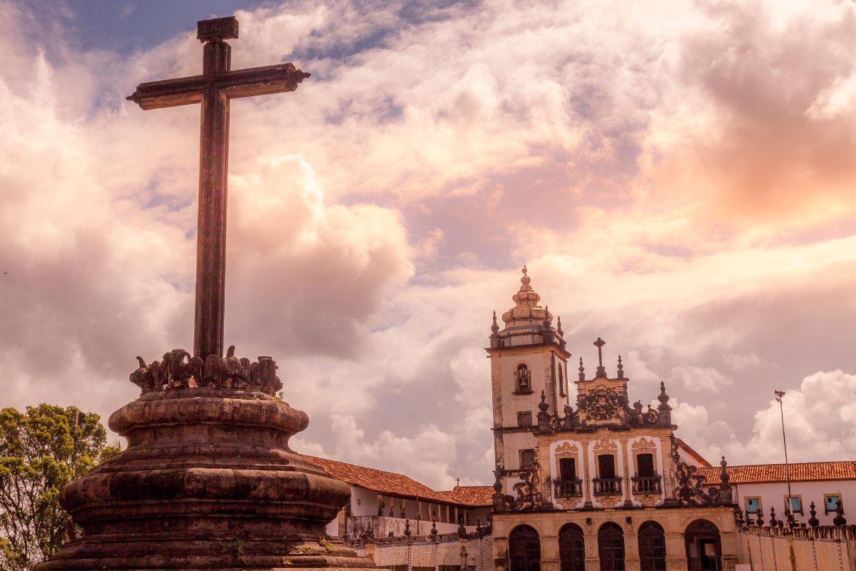 Fachada da Igreja São Francisco, no centro de João Pessoa