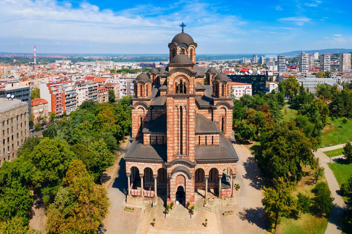 Igreja de São Marcos no Tasmajdan Park, em Belgrado