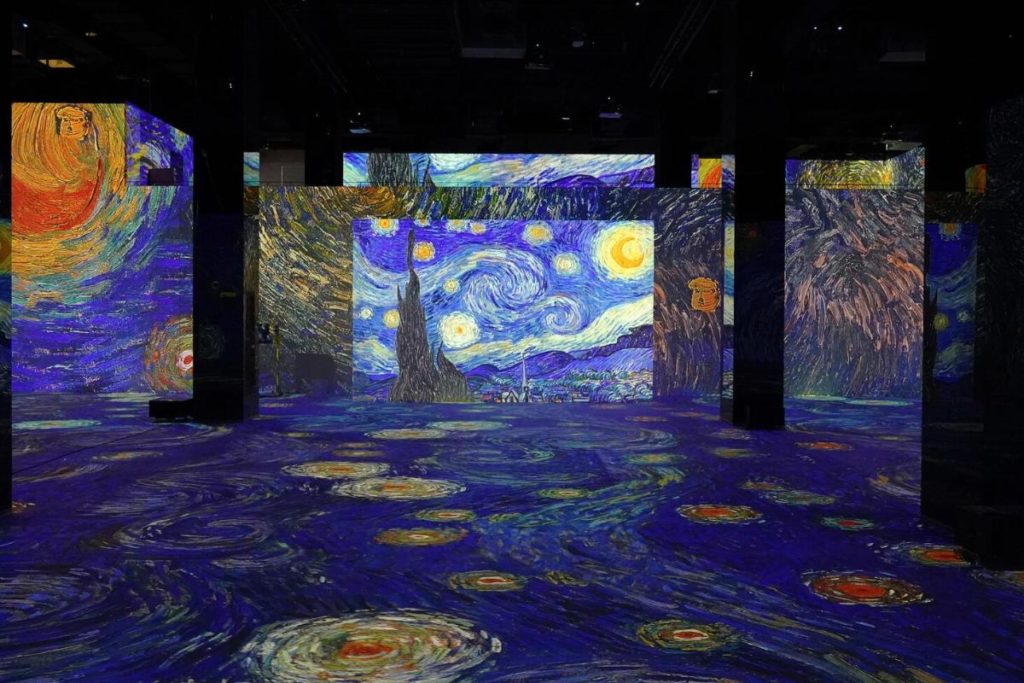 Exposição de Van Gogh no Infinity des Lumières