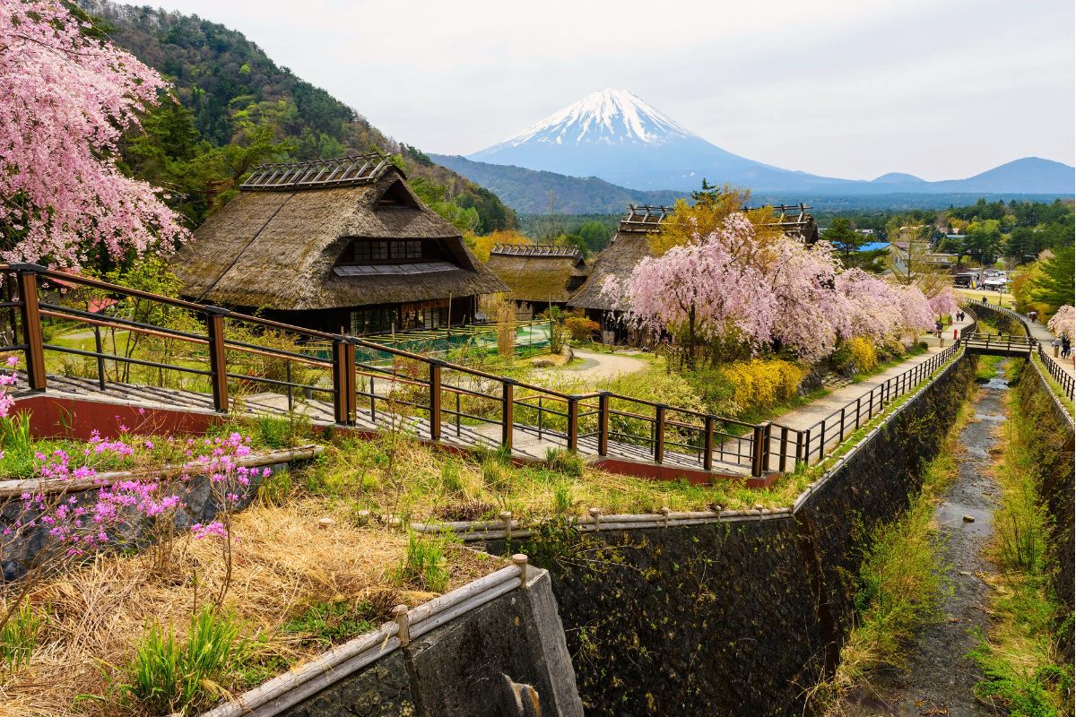 Casas históricas da aldeia de Iyashi no Sato