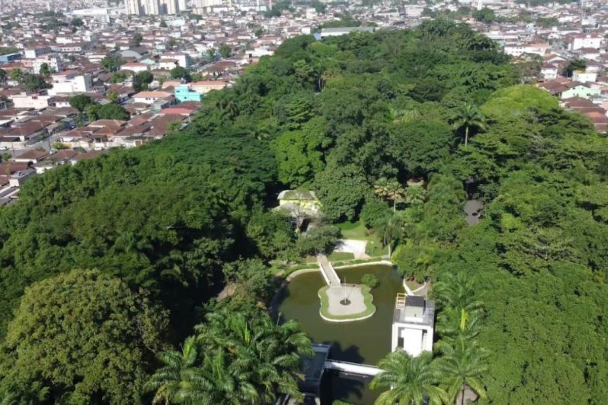 Panorama do Jardim Botânico de Santos