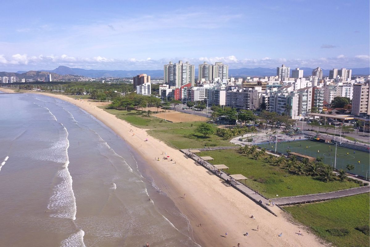 Imagem panorâmica do Jardim Camburi, em Vitória