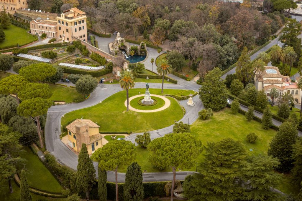 Vista panorâmica dos Jardins do Vaticano