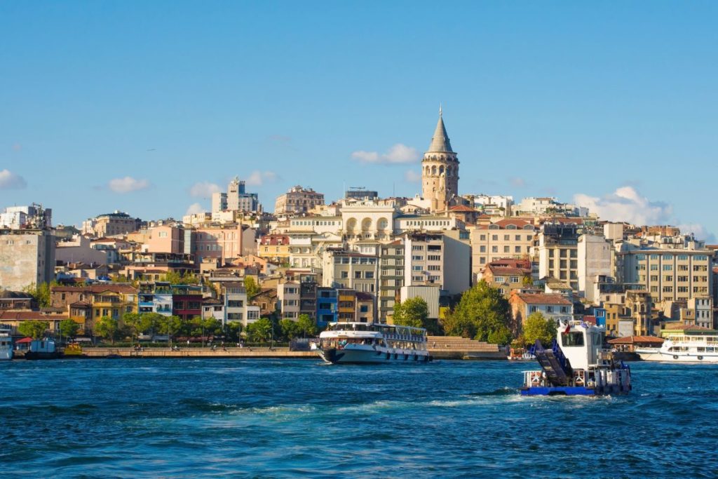 Bairro Karaköy em Istambul, na Turquia
