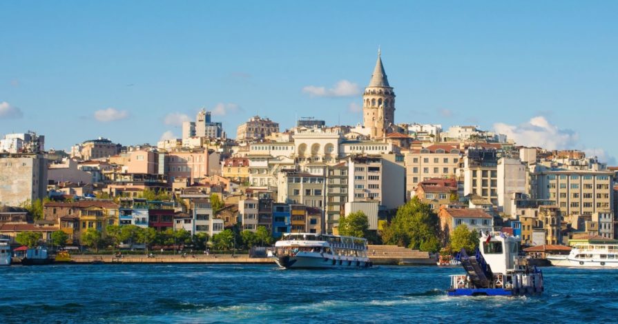 Bairro Karaköy em Istambul, na Turquia