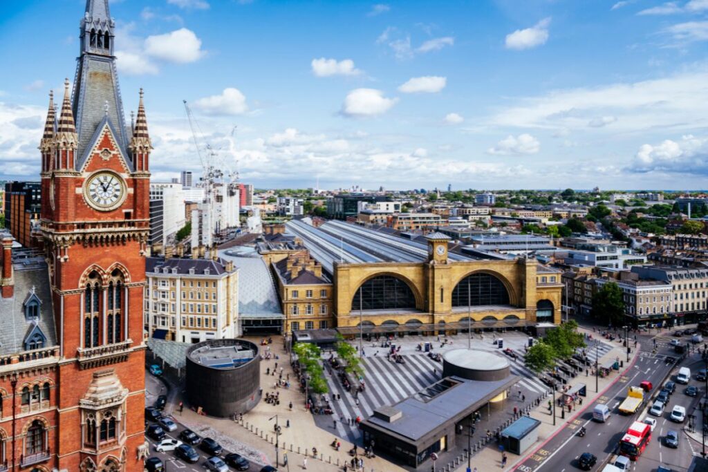 Estação de trem King's Cross, em Londres