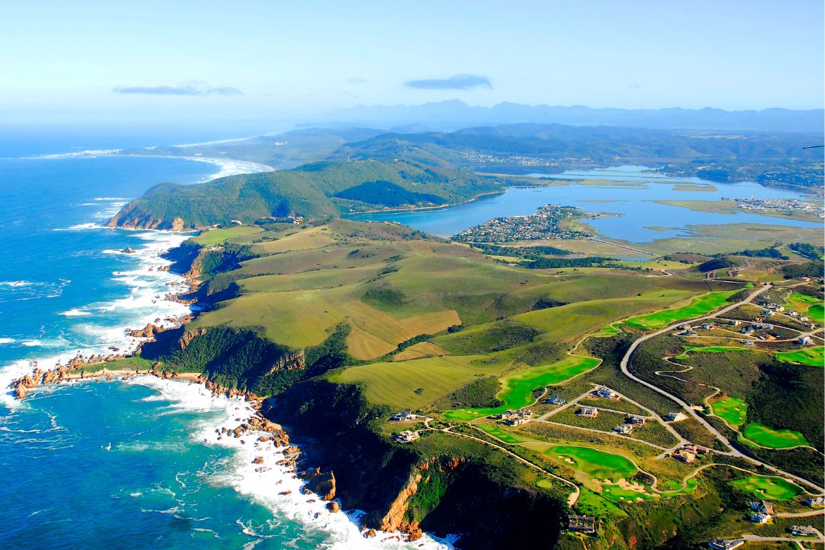 Panorama da cidade de Knysna, na Garden Route