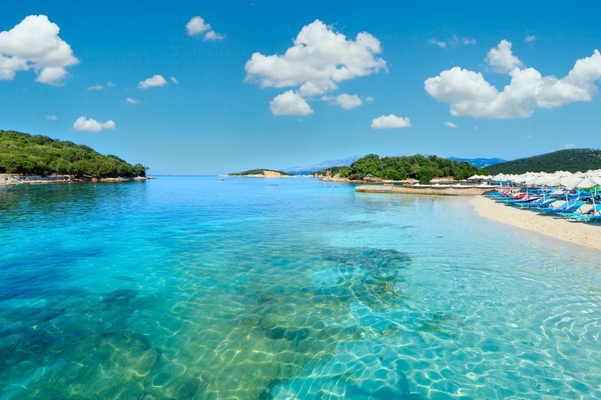 Praia de Ksamil, na Riviera Albanesa