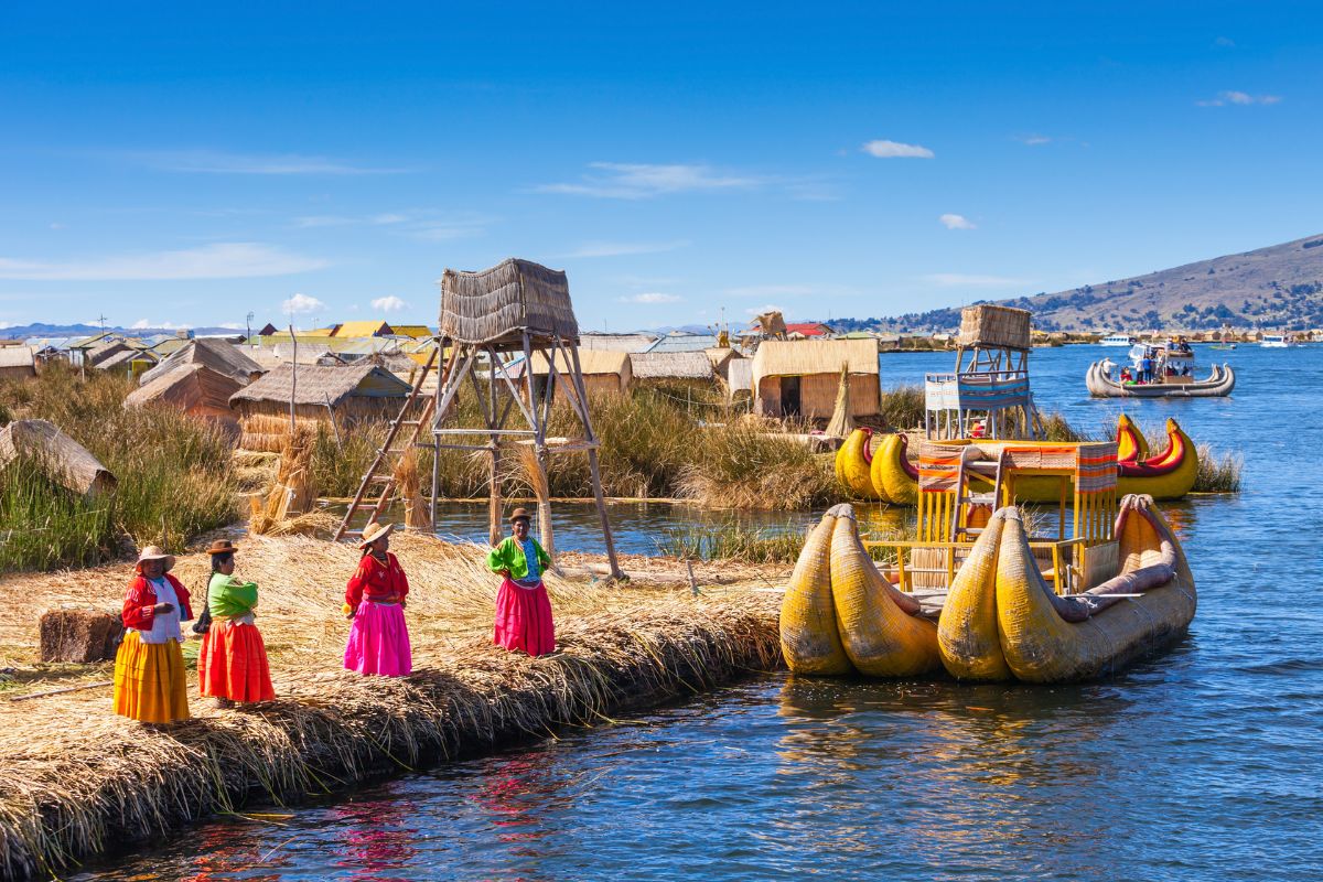Ilha no lado peruano do Lago Titicaca