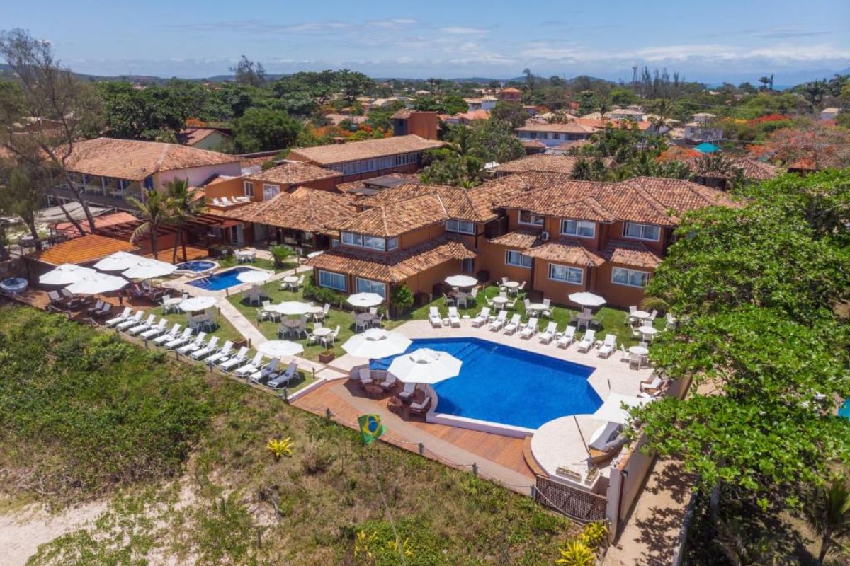 Panorama de um dos melhores hotéis da Região dos Lagos