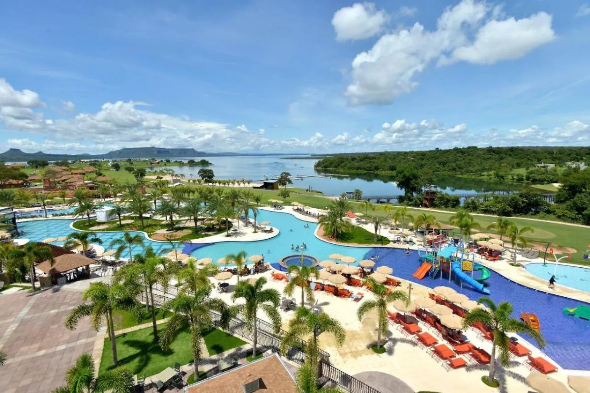 Panorama de resort all inclusive na Chapada dos Guimarães