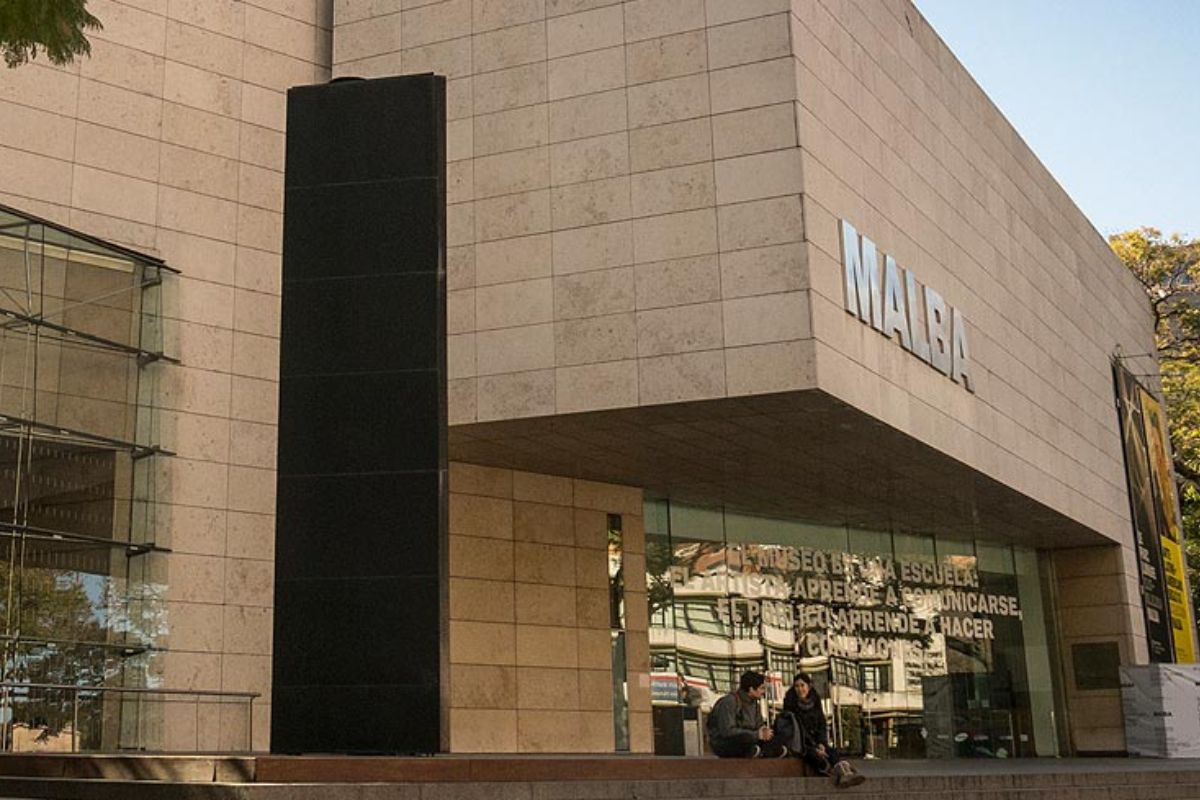 Entrada do Museu de Arte Latino Americano, o Malba, de Buenos Aires