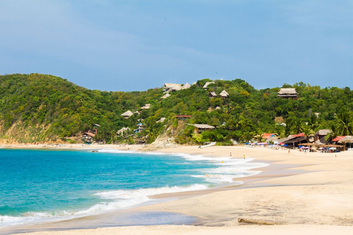 Praia de Mazunte, no litoral do México