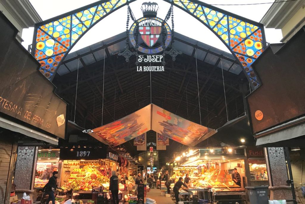 Mercado de la Boquería em Barcelona