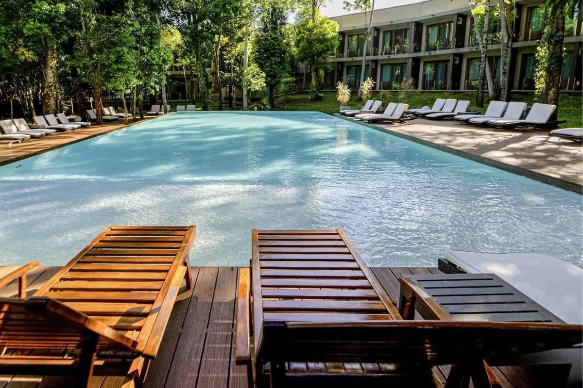 Piscina de hotel 5 estrelas em Puerto Iguazú