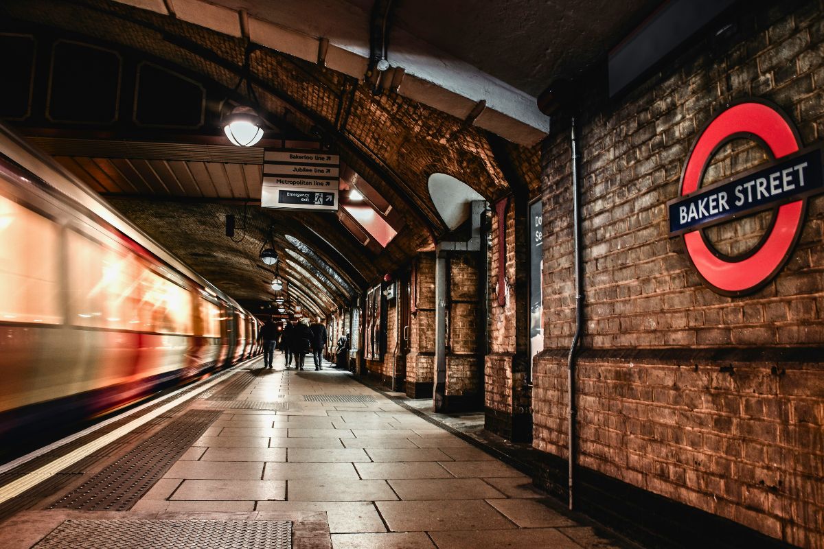 Estação de metrô em Londres