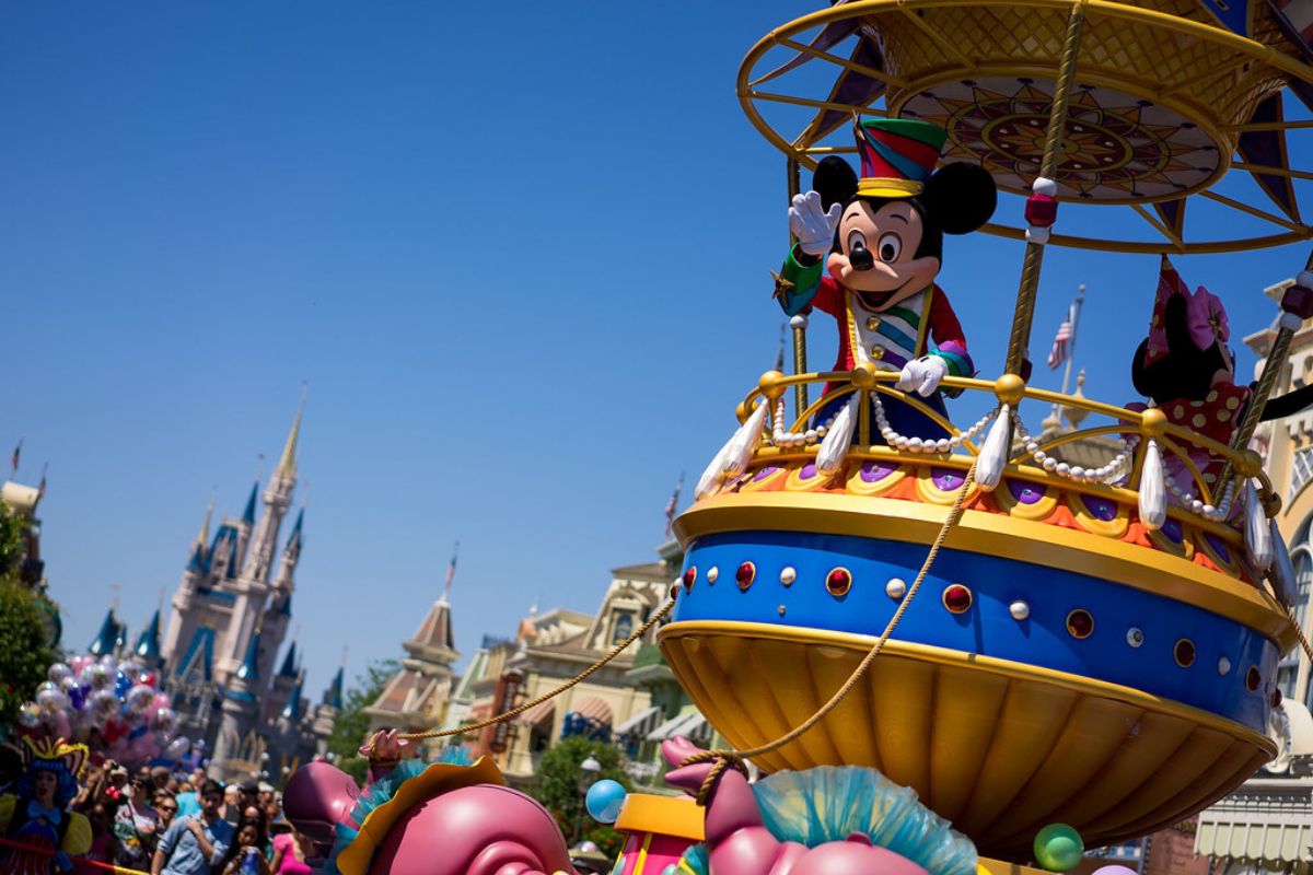 Parada no Magic Kingdom, parque em Orlando