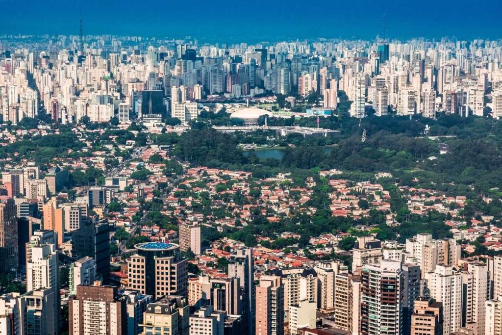 Imagem aérea de Moema, São Paulo