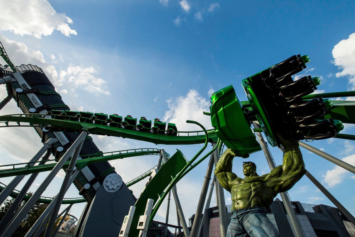 Montanha-russa do Hulk no Islands of Adventure