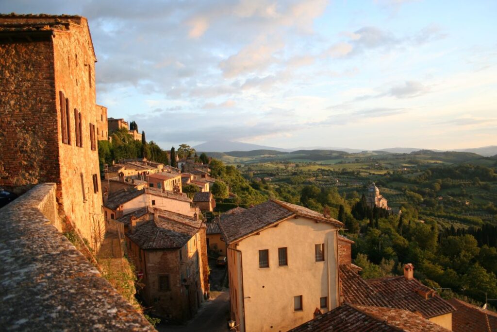 Vista panorâmica de um dos terraços de Montepulciano