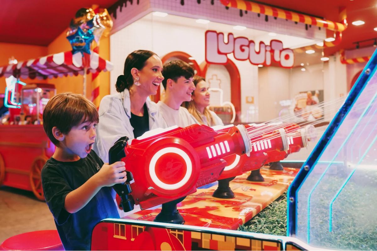 Brinquedo do parque Mundo Lugano, em Gramado