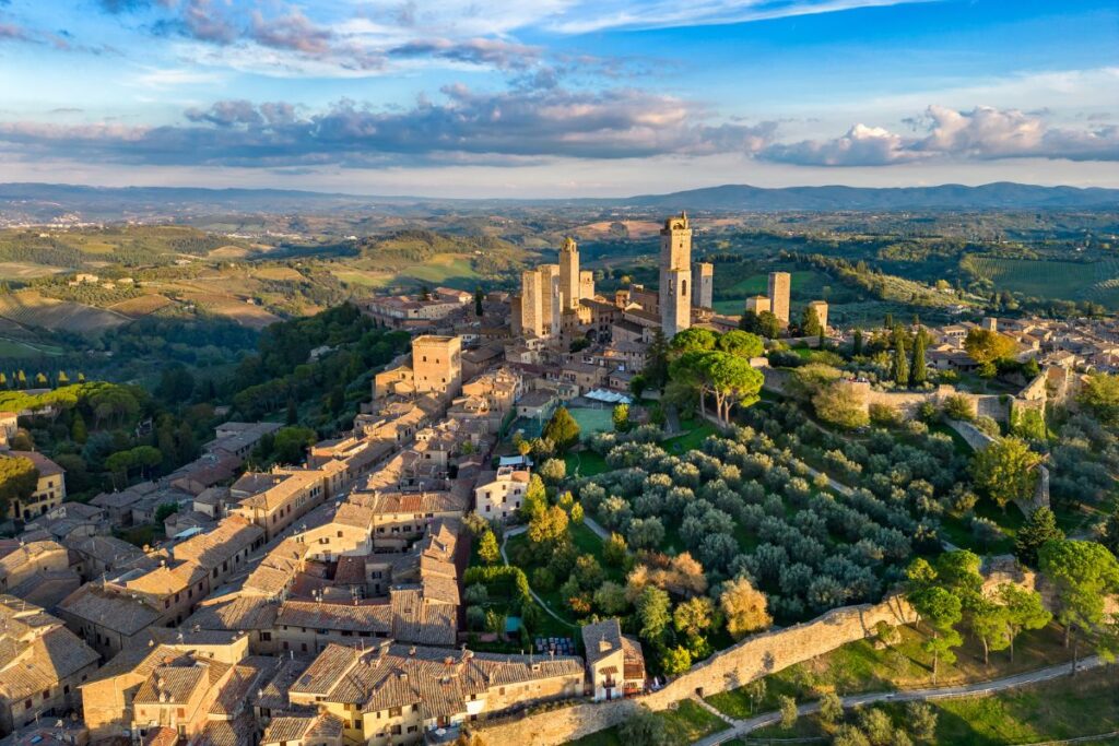 Cidade amuralhada de San Gimignano, na Itália