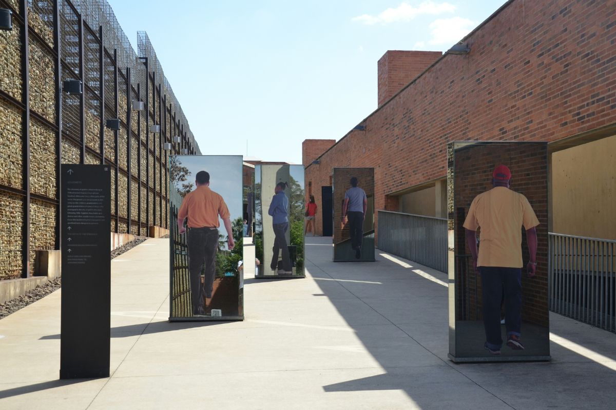 Exposição no Museu do Apartheid, Joanesburgo