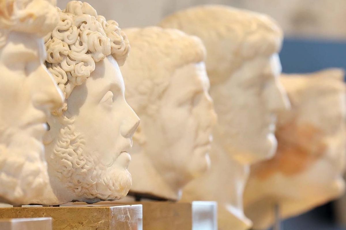 Estátuas romanas em museu da Catalunha