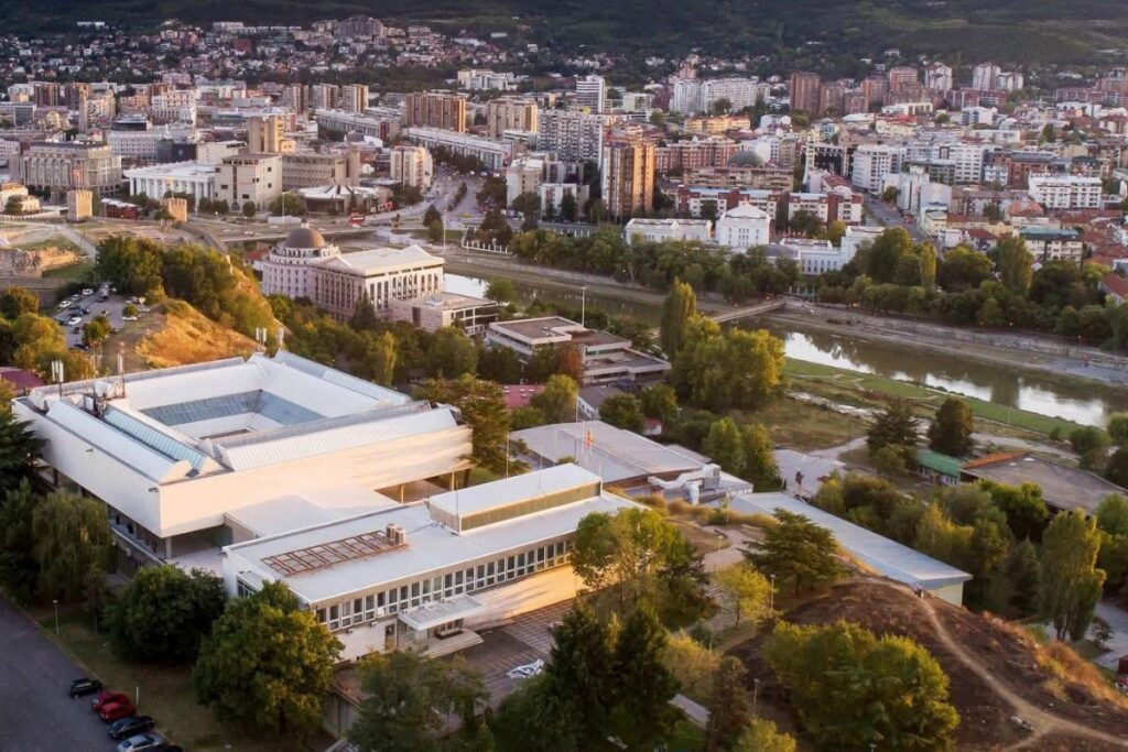 Panorama do Museum of Contemporary Art da Macedônia