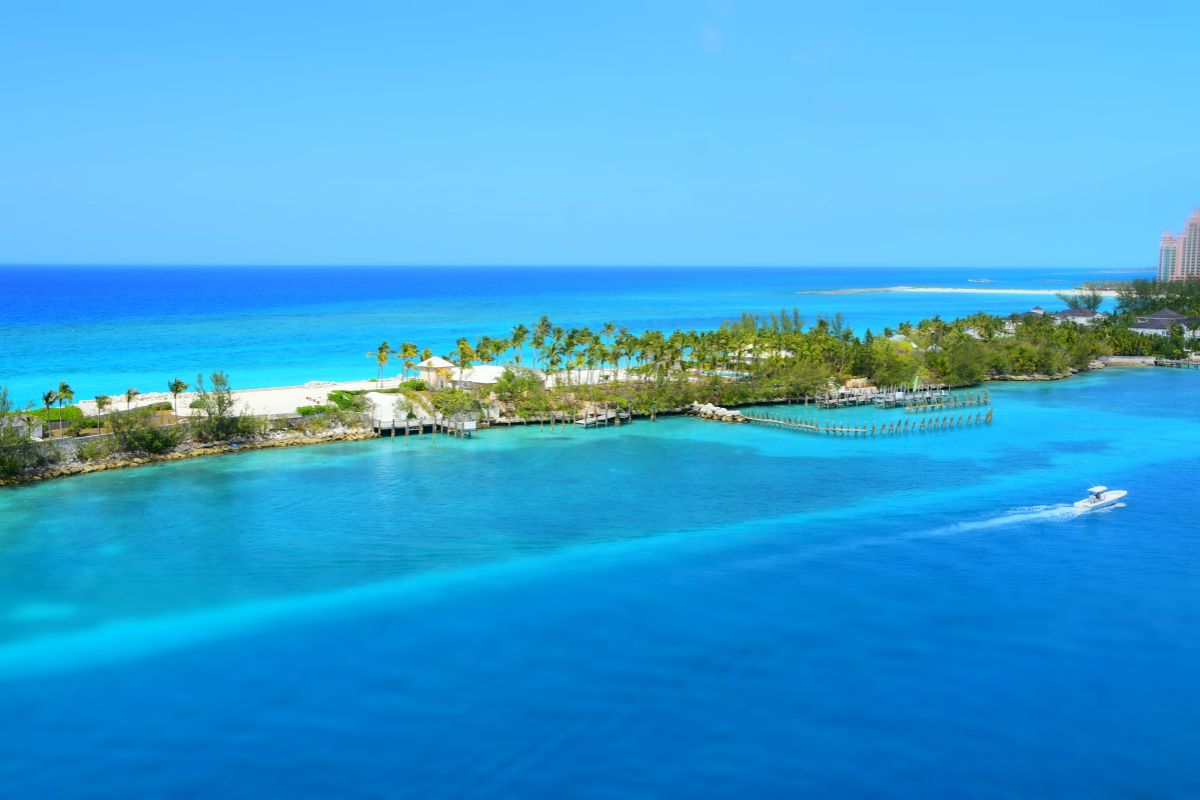 Imagem aérea de Nassau, nas Bahamas