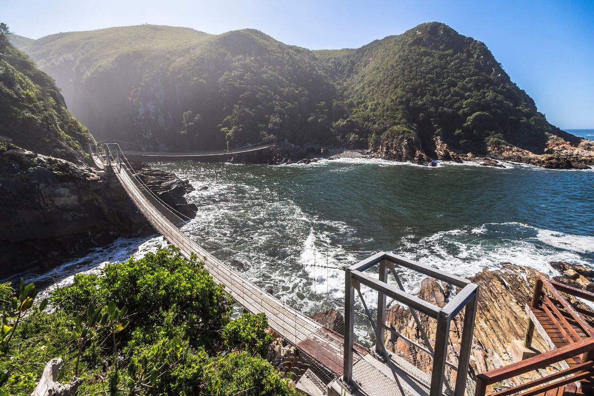 Ponte suspensa do Tsitsikamma National Park, África do Sul