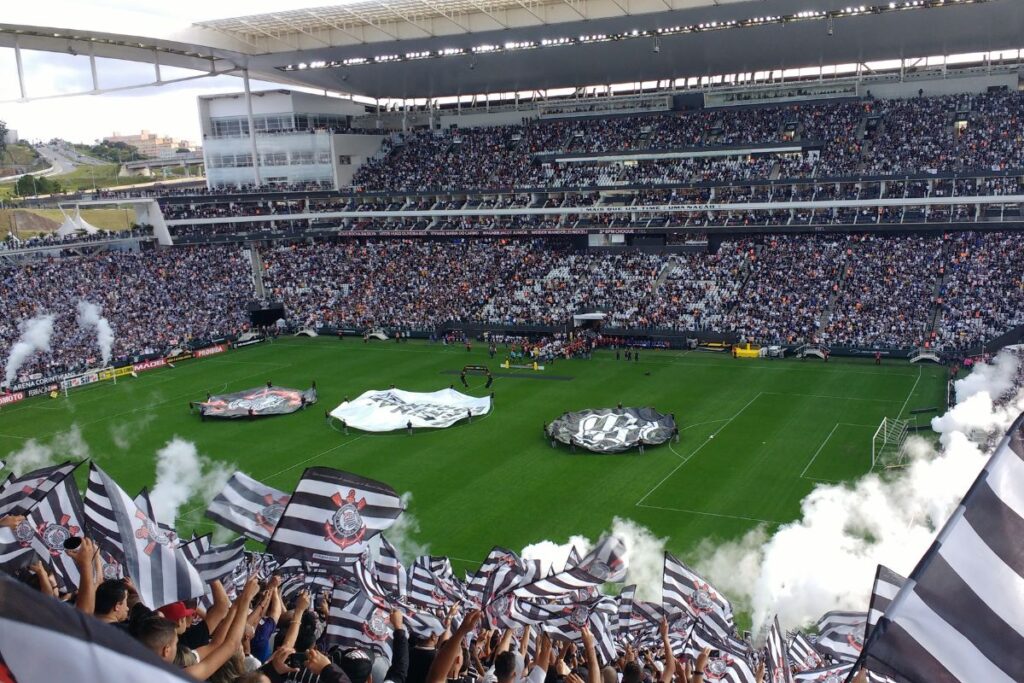 Neo Quimica Arena em dia de jogo do Corinthians