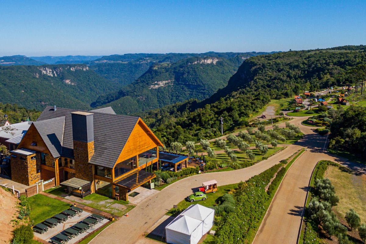 Imagem panorâmica do Olivas de Gramado