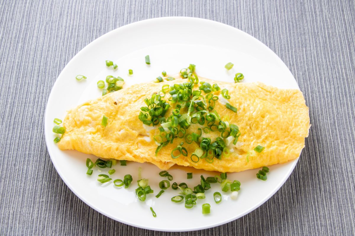 Prato com omelete