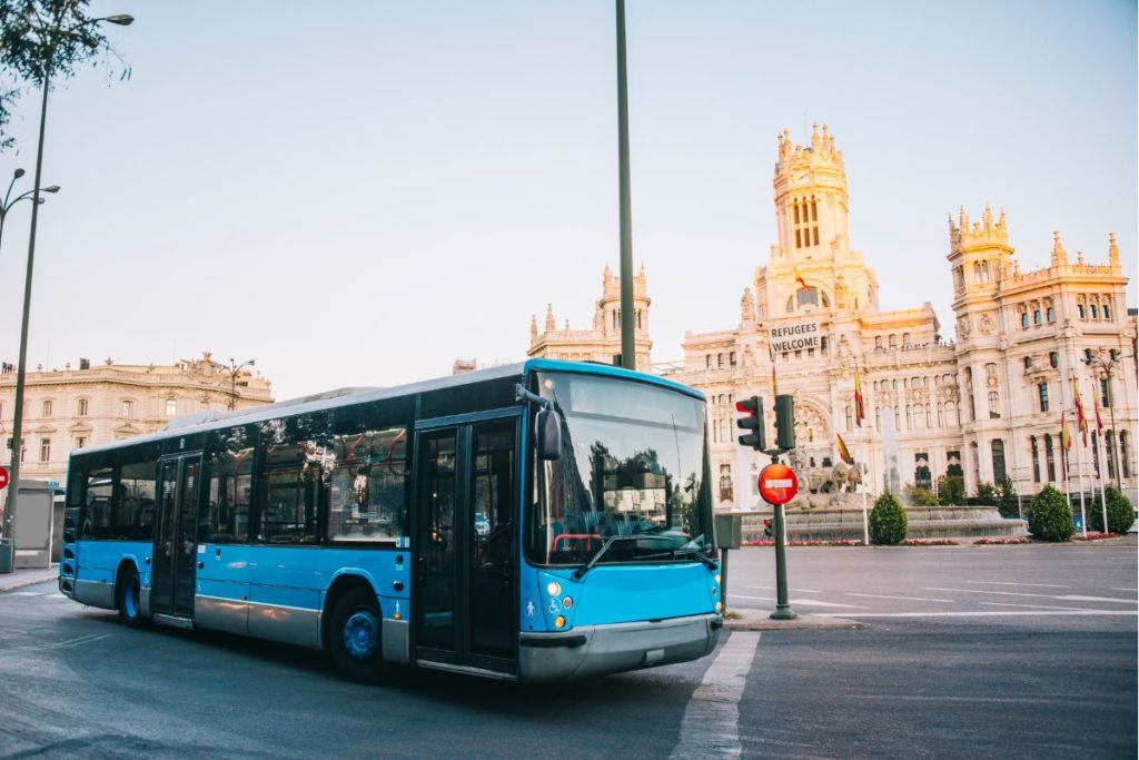 Ônibus em Madri