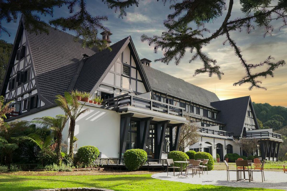 Hotel em estilo enxaimel na Serra da Mantiqueira