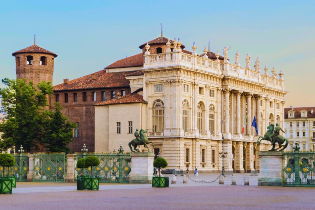 Exterior do Palácio Madama, em Turim